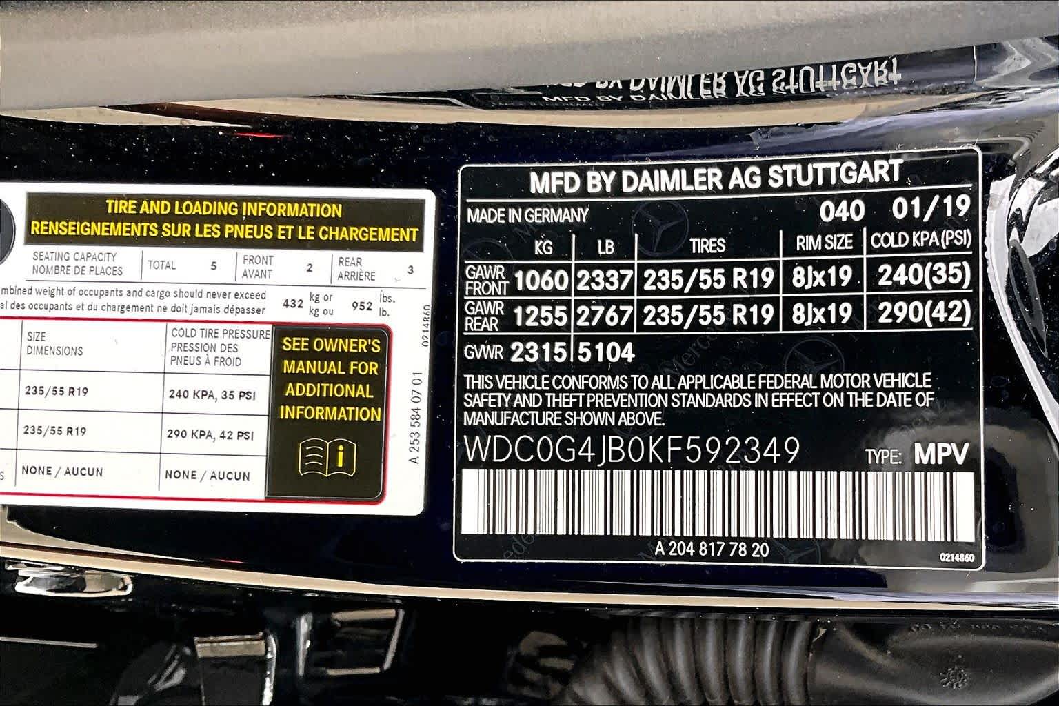 2019 Mercedes-Benz GLC 300 GLC 300 Black at Westside Kia