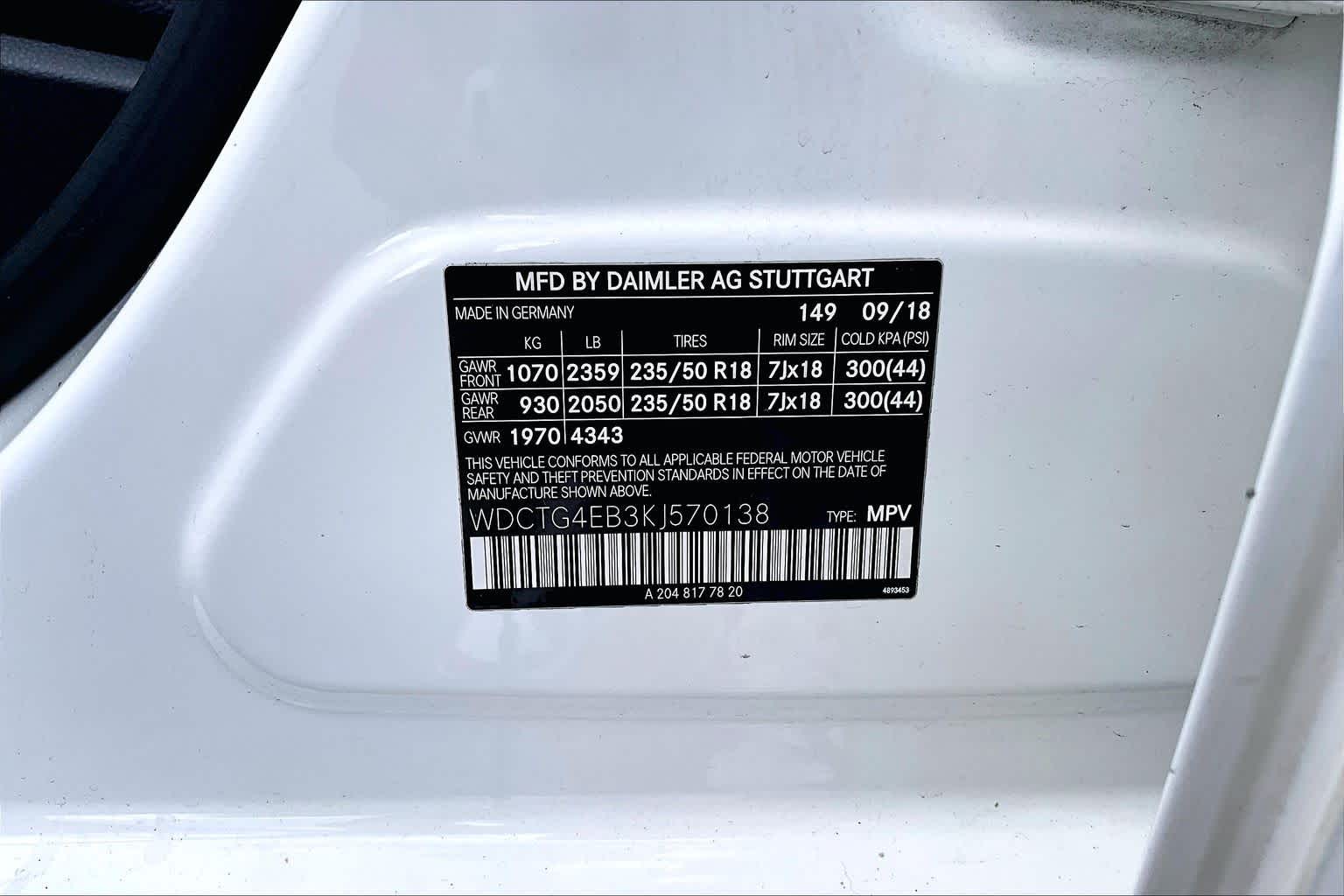 2019 Mercedes-Benz GLA GLA 250 Polar White at AutoNation Ford Gulf Fwy