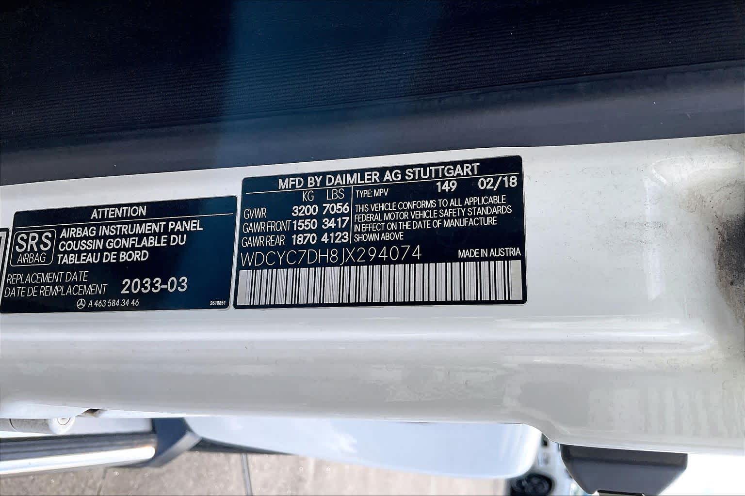 2018 Mercedes-Benz G-Class AMG G 63 Polar White at Mercedes-Benz of Houston North