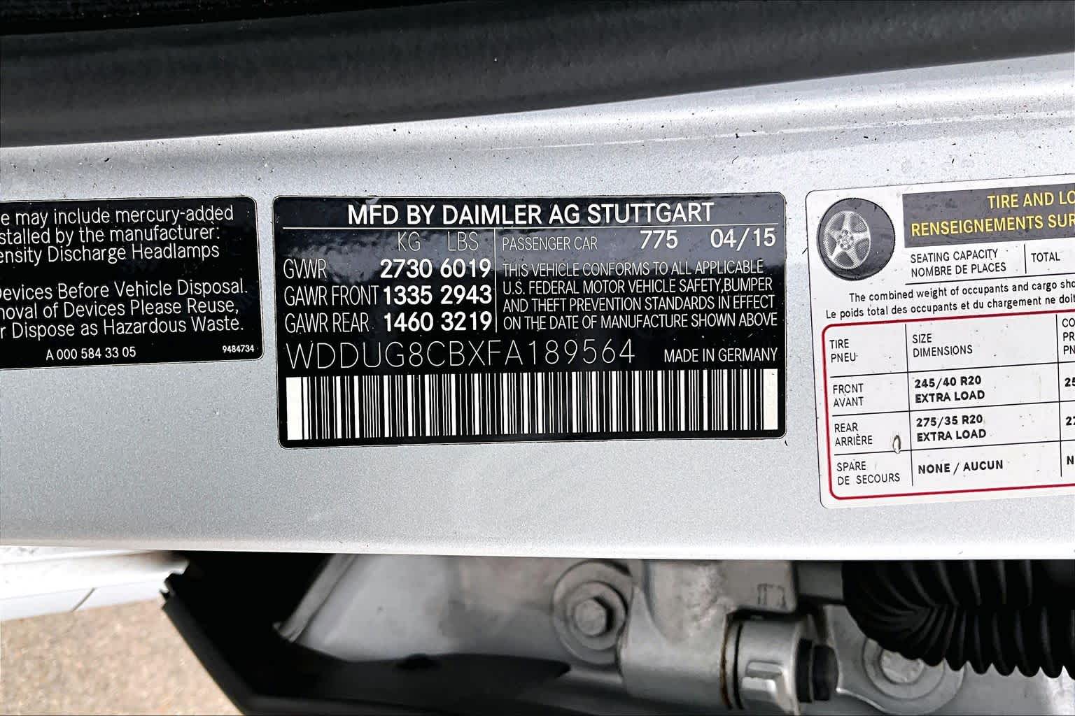 2015 Mercedes-Benz S 550 S 550 Iridium Silver Metallic at Lexus Southwest Houston
