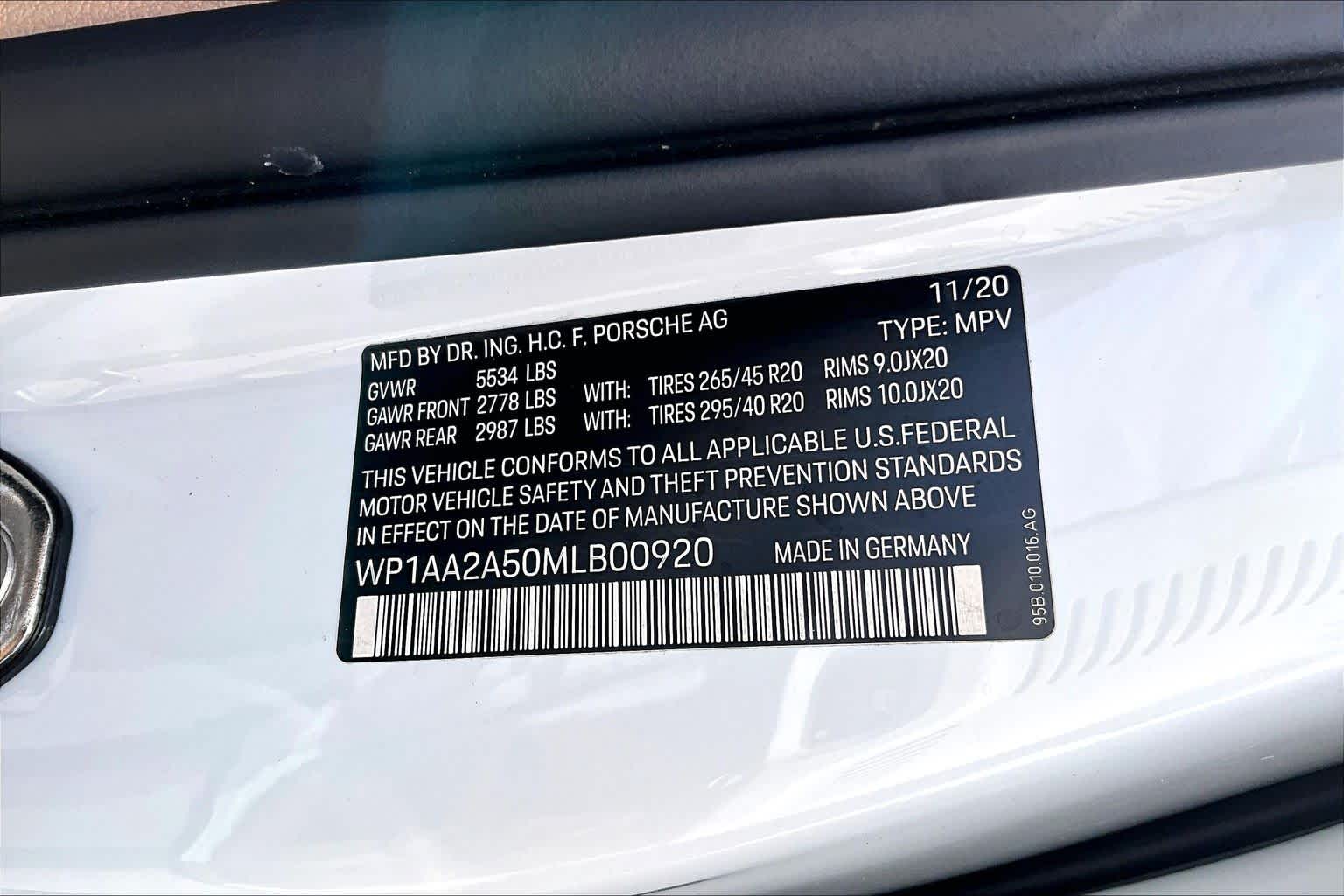 2021 Porsche Macan  Carrara White Metallic at Mac Haik Ford