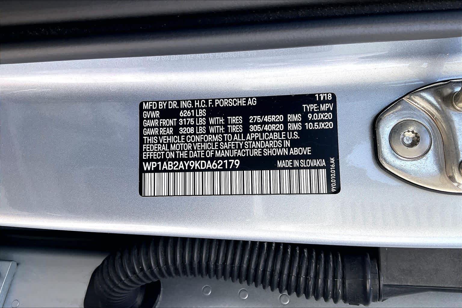 2019 Porsche Cayenne S Rhodium Silver Metallic at HGreg Houston