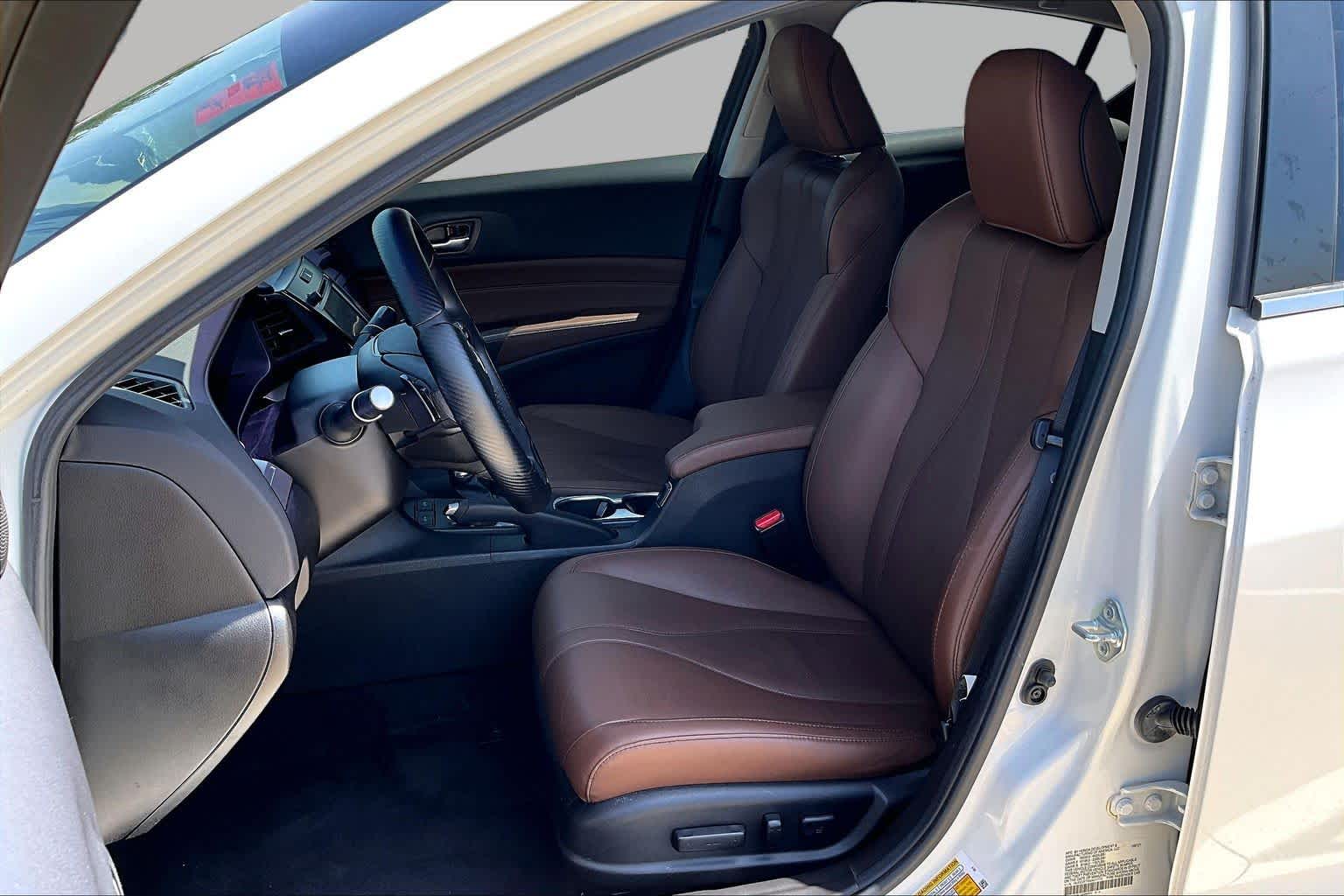 2021 Acura ILX w/Premium Package Platinum White Pearl at Group 1 Toyota Southwest