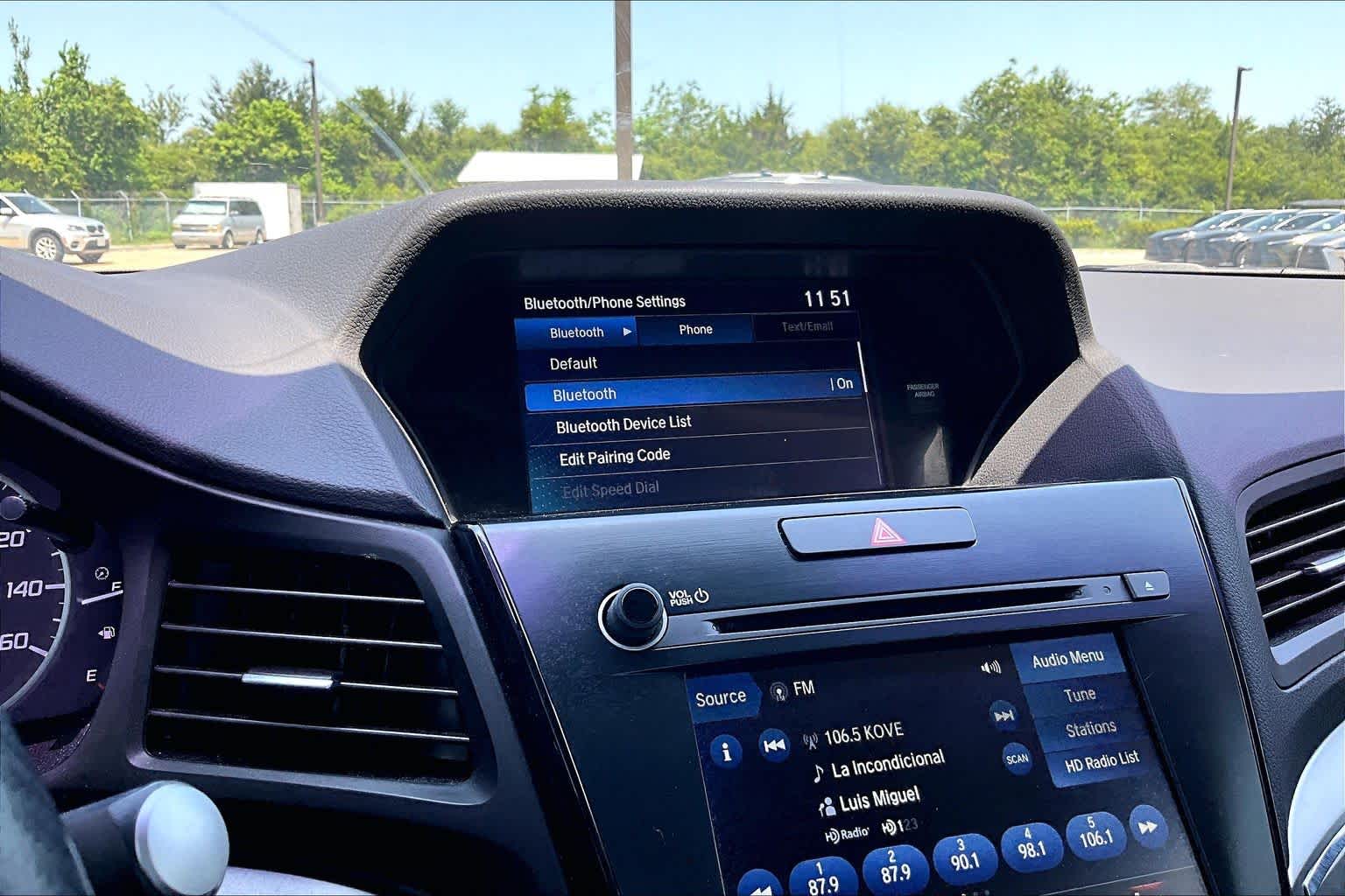 2021 Acura ILX w/Premium Package Platinum White Pearl at Group 1 Toyota Southwest