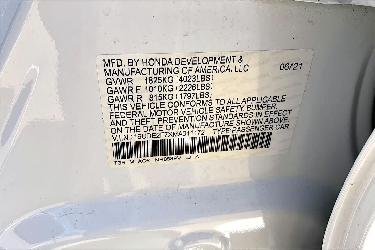 2021 Acura ILX w/Premium Package Platinum White Pearl at Group 1 Toyota Southwest