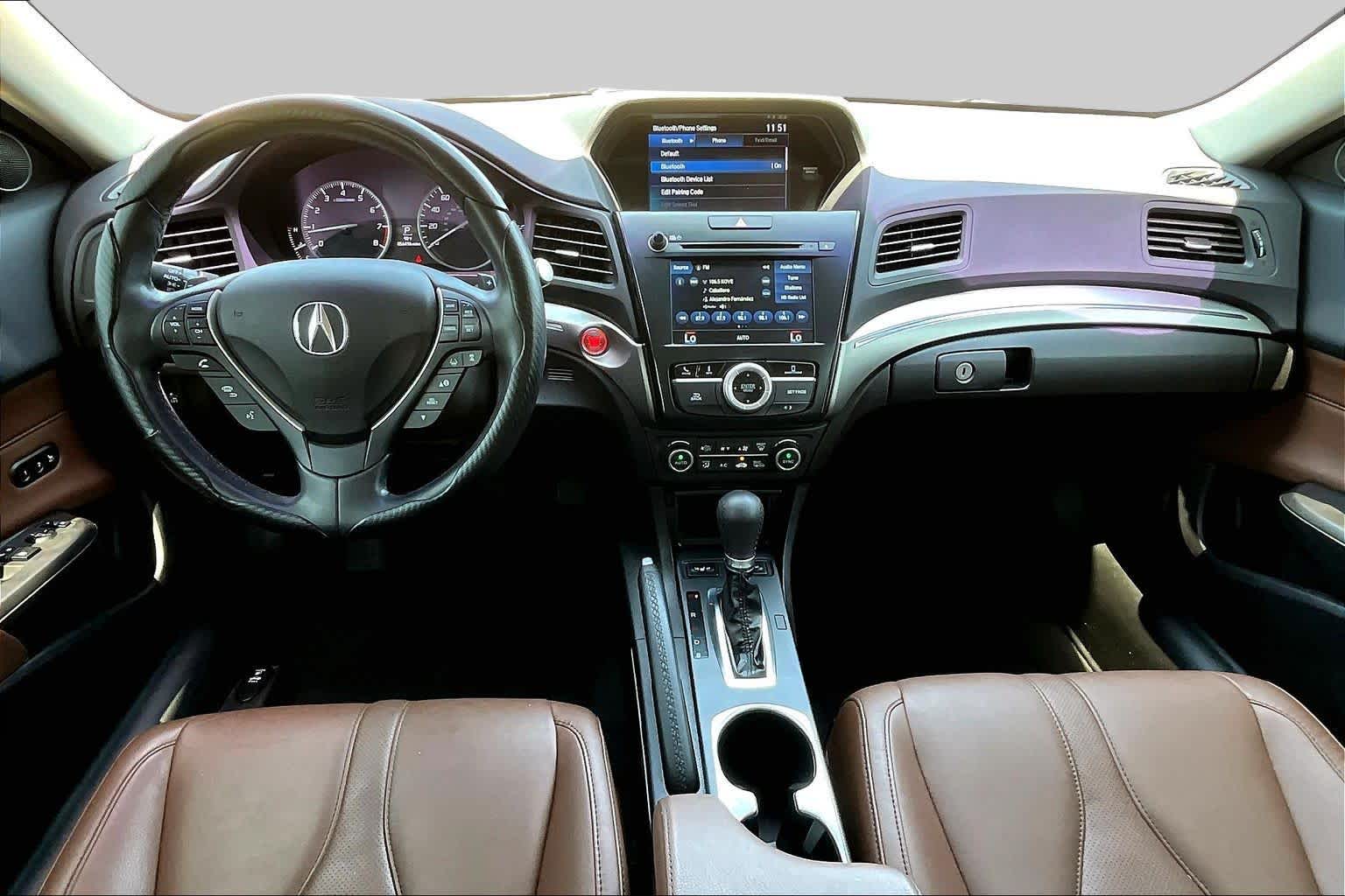 2021 Acura ILX w/Premium Package Platinum White Pearl at Group 1 Toyota Southwest