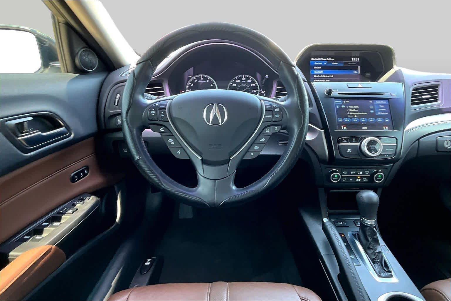 2021 Acura ILX w/Premium Package Platinum White Pearl at Group 1 Toyota Southwest