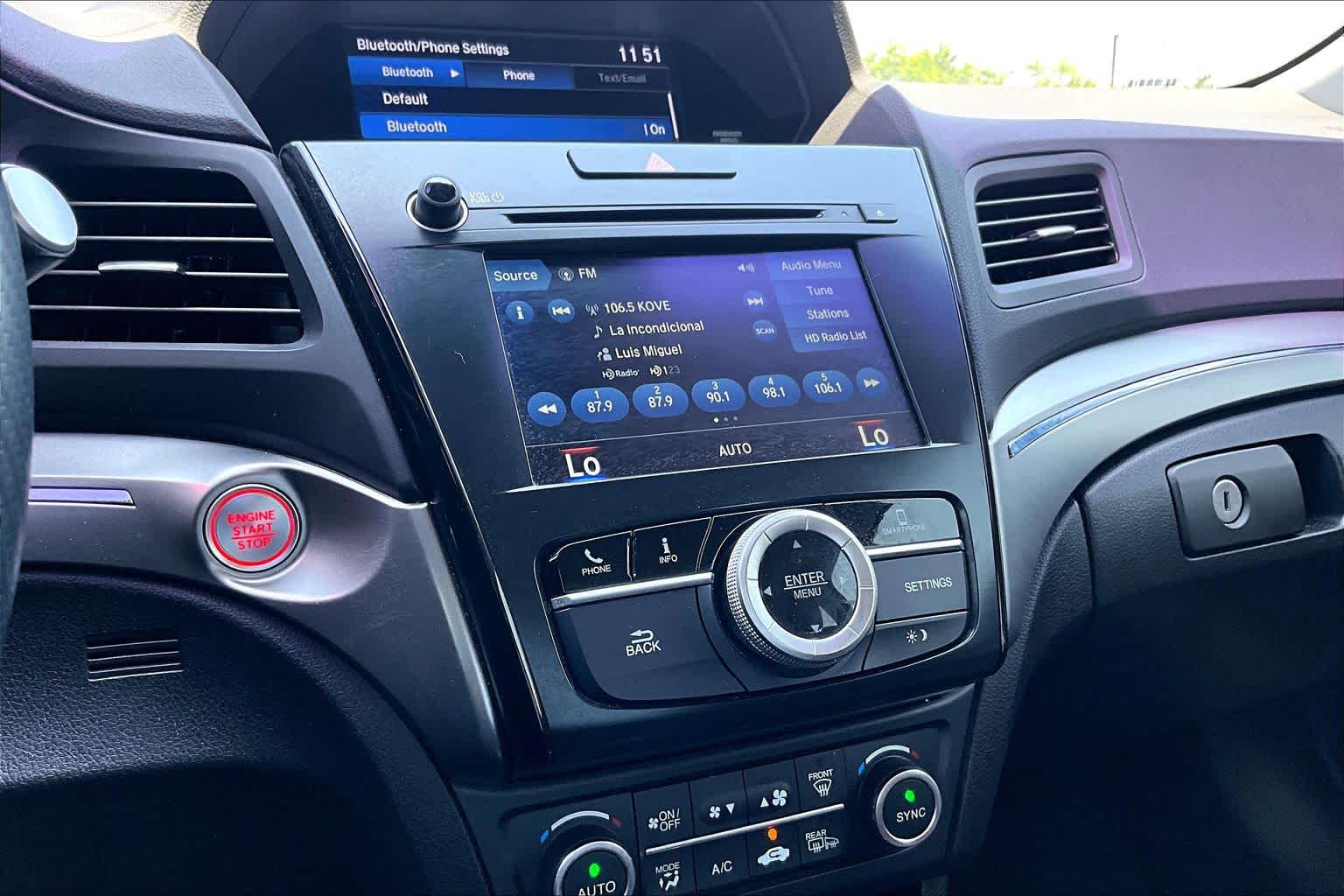 2021 Acura ILX w/Premium Package Platinum White Pearl at Group 1 Toyota Southwest