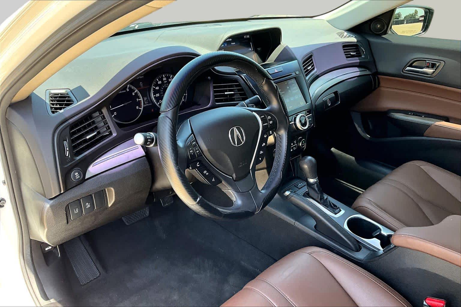2021 Acura ILX w/Premium Package Platinum White Pearl at Group 1 Toyota Southwest
