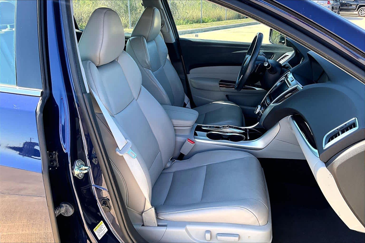 2015 Acura TLX V6 Tech Fathom Blue Pearl at AutoNation Ford Gulf Fwy