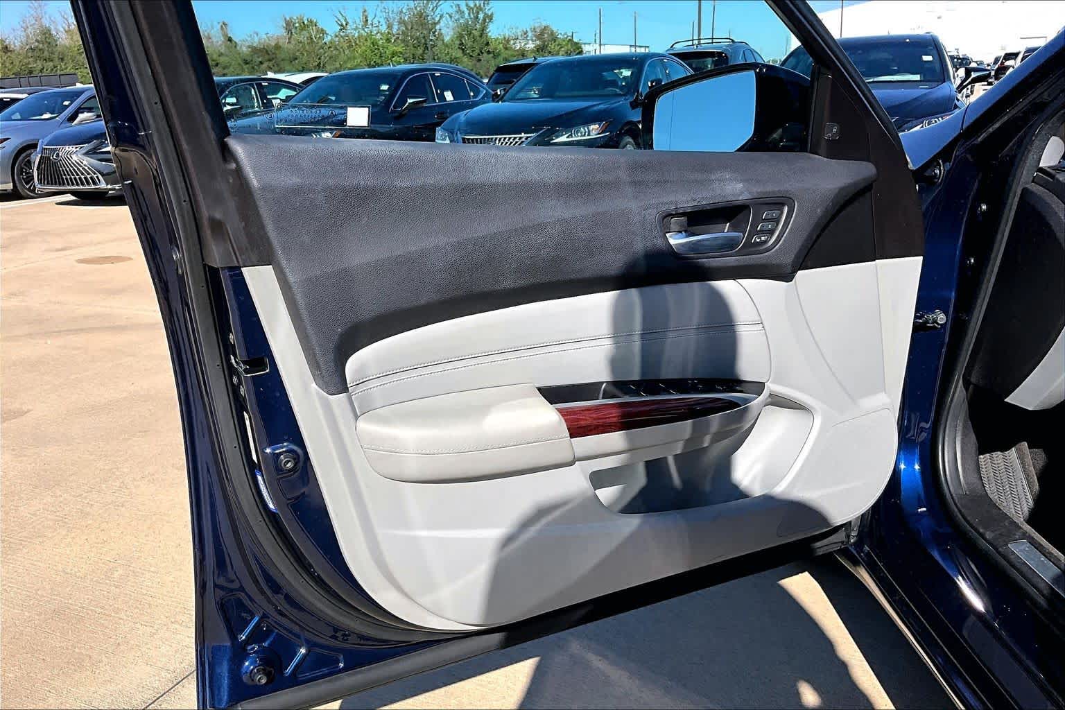 2015 Acura TLX V6 Tech Fathom Blue Pearl at AutoNation Ford Gulf Fwy