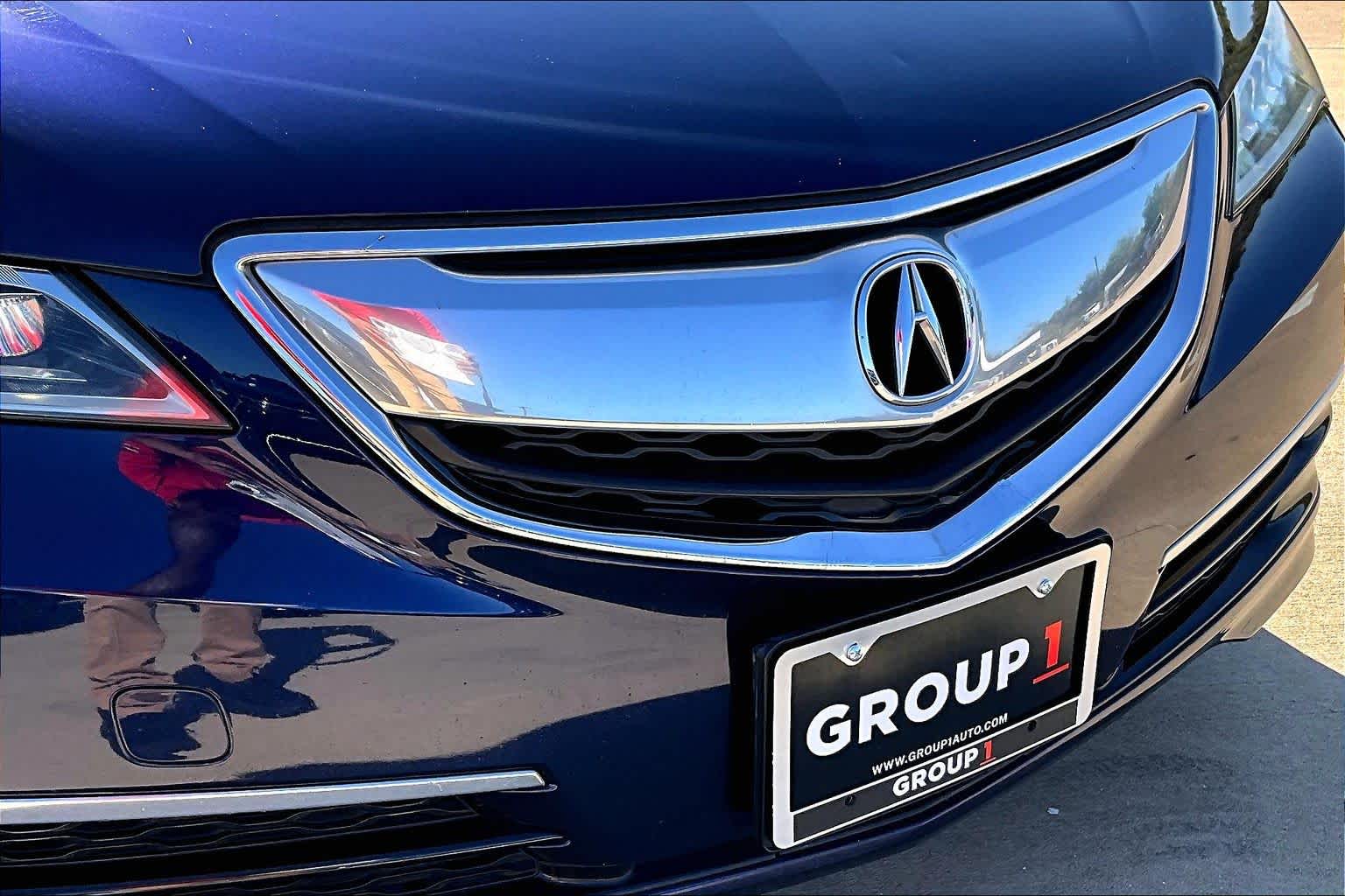 2015 Acura TLX V6 Tech Fathom Blue Pearl at AutoNation Ford Gulf Fwy