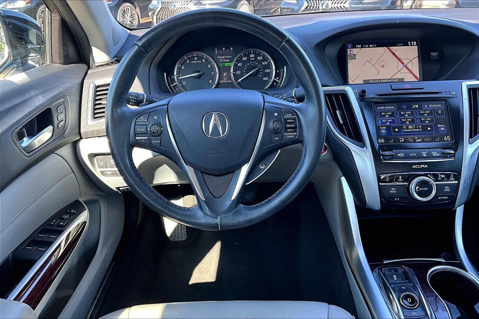 2015 Acura TLX V6 Tech Fathom Blue Pearl at AutoNation Ford Gulf Fwy