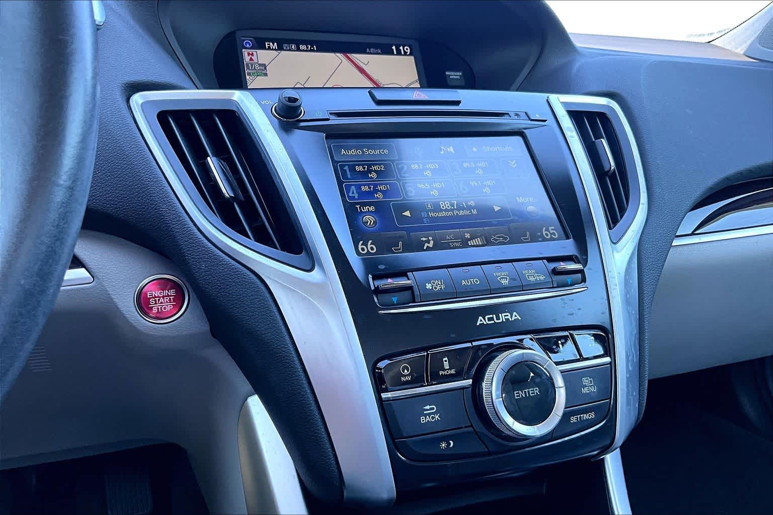 2015 Acura TLX V6 Tech Fathom Blue Pearl at AutoNation Ford Gulf Fwy