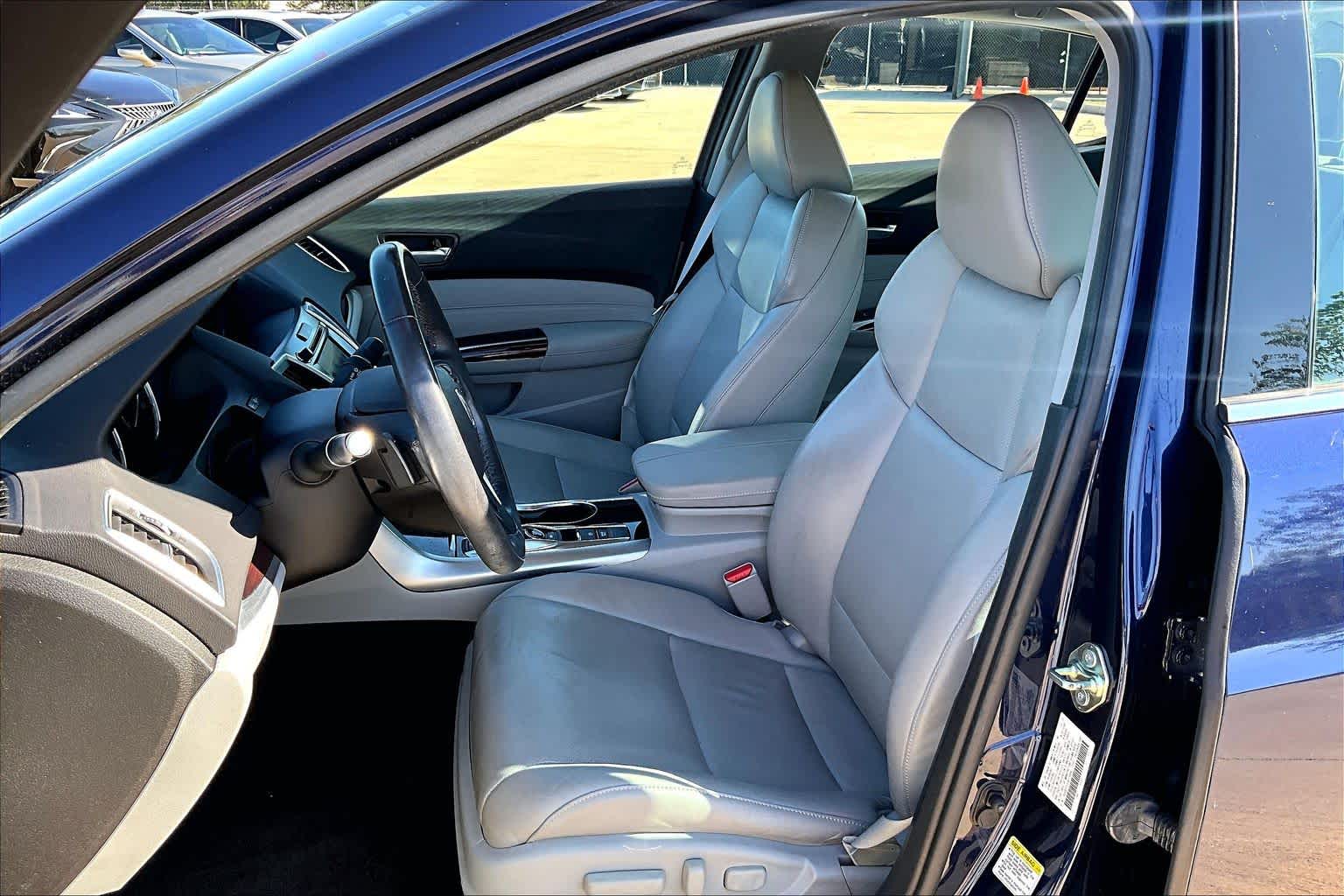 2015 Acura TLX V6 Tech Fathom Blue Pearl at AutoNation Ford Gulf Fwy