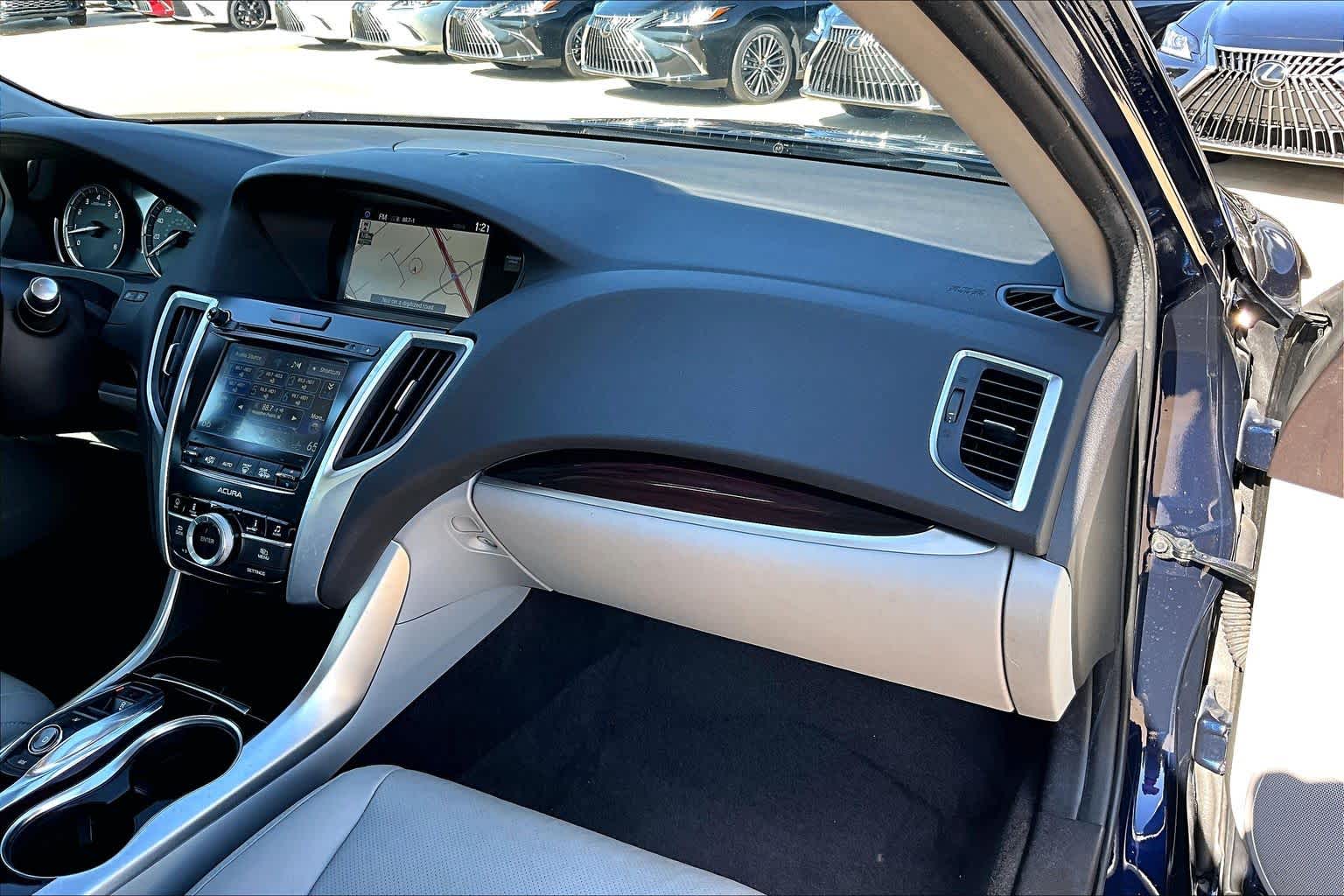 2015 Acura TLX V6 Tech Fathom Blue Pearl at AutoNation Ford Gulf Fwy