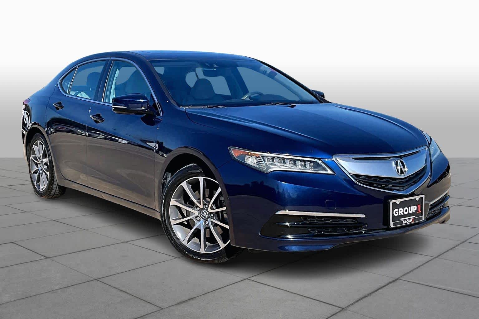 2015 Acura TLX V6 Tech Fathom Blue Pearl at AutoNation Ford Gulf Fwy