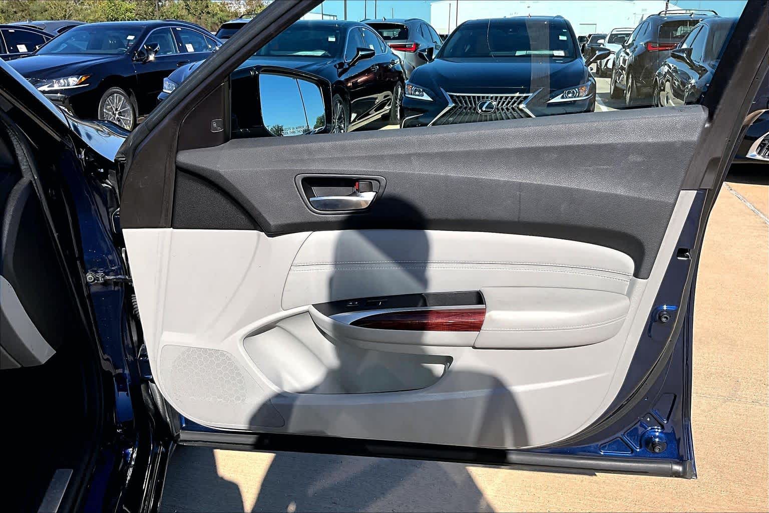 2015 Acura TLX V6 Tech Fathom Blue Pearl at AutoNation Ford Gulf Fwy