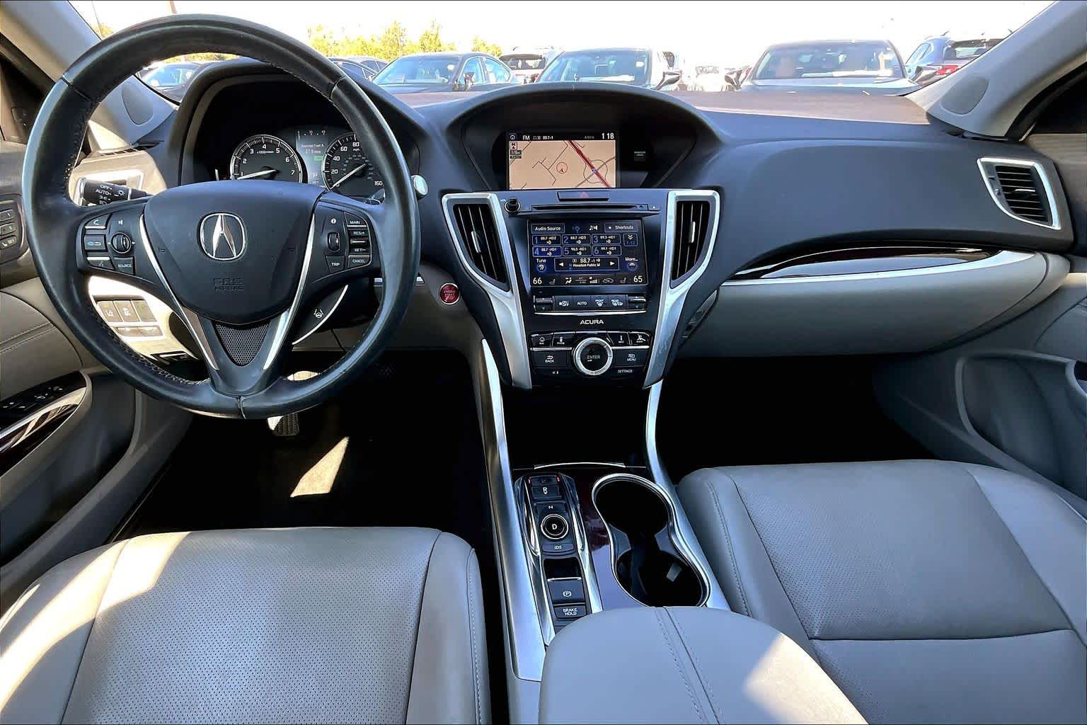 2015 Acura TLX V6 Tech Fathom Blue Pearl at AutoNation Ford Gulf Fwy