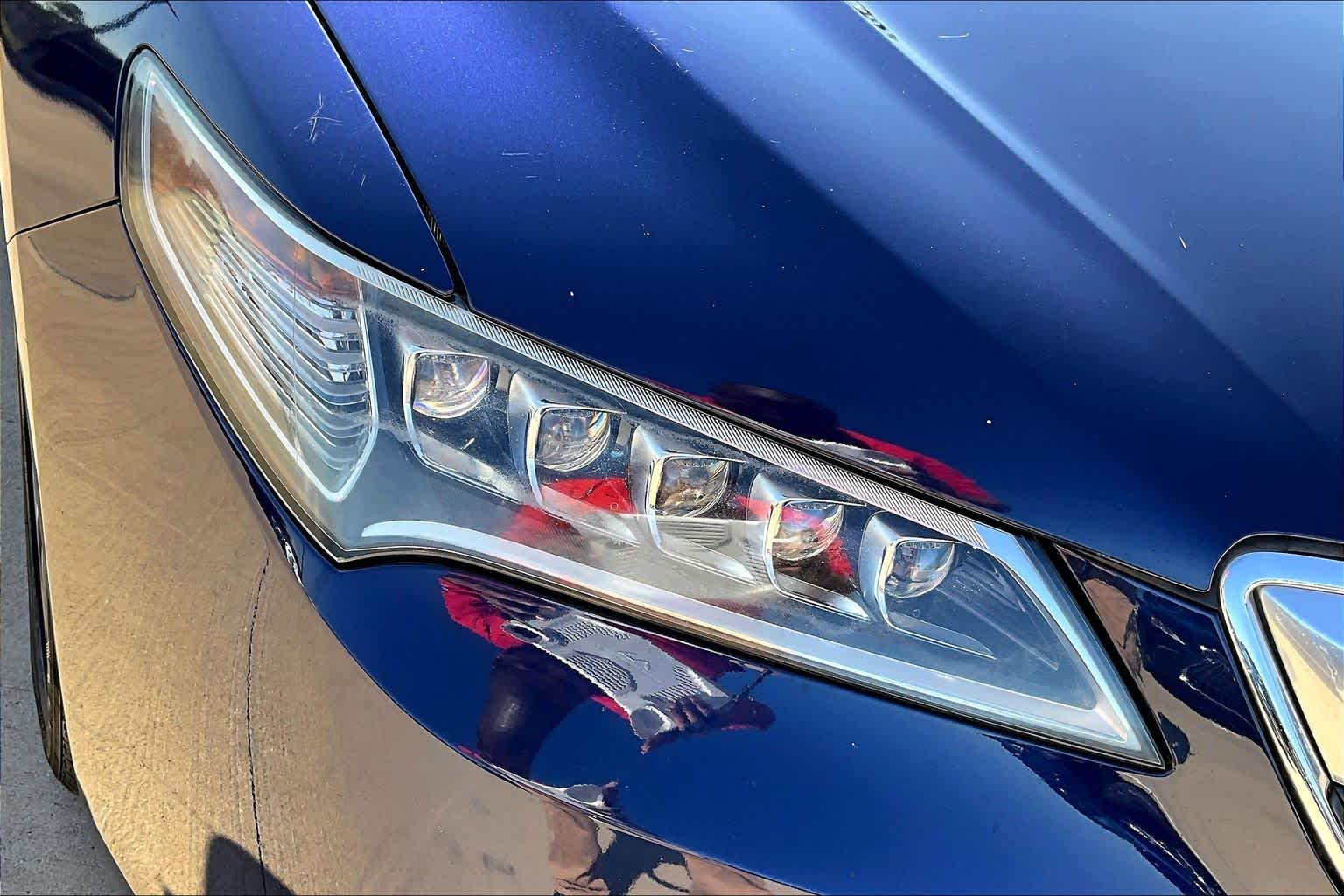 2015 Acura TLX V6 Tech Fathom Blue Pearl at AutoNation Ford Gulf Fwy