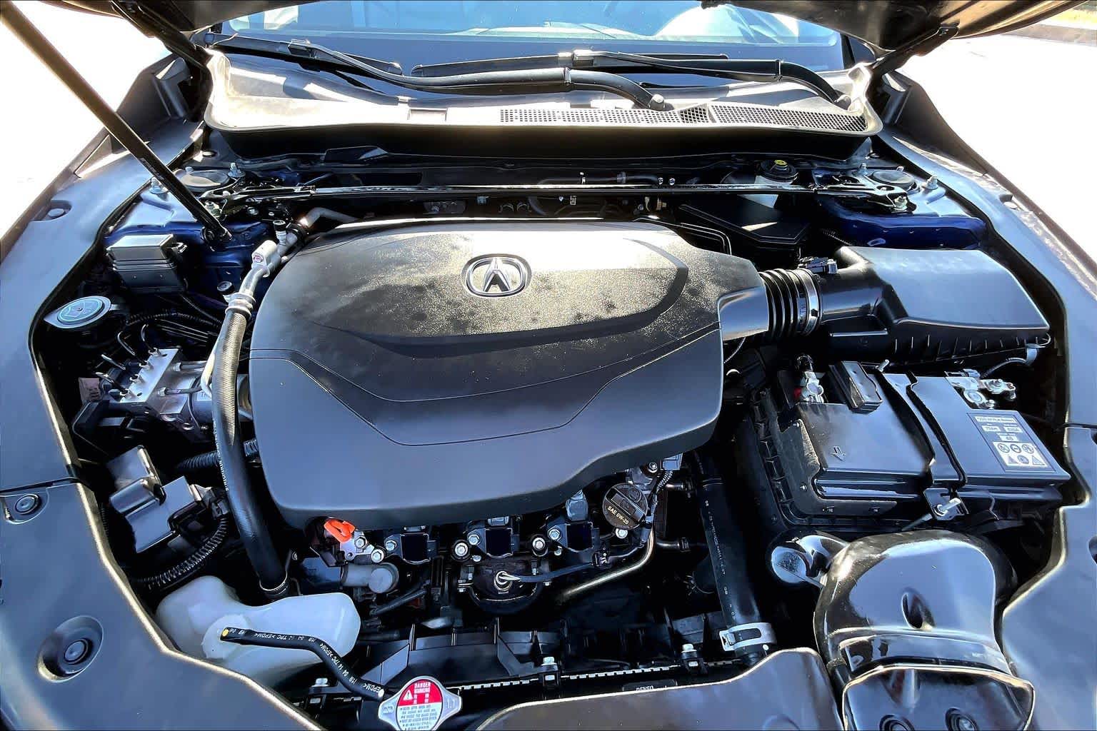 2015 Acura TLX V6 Tech Fathom Blue Pearl at AutoNation Ford Gulf Fwy