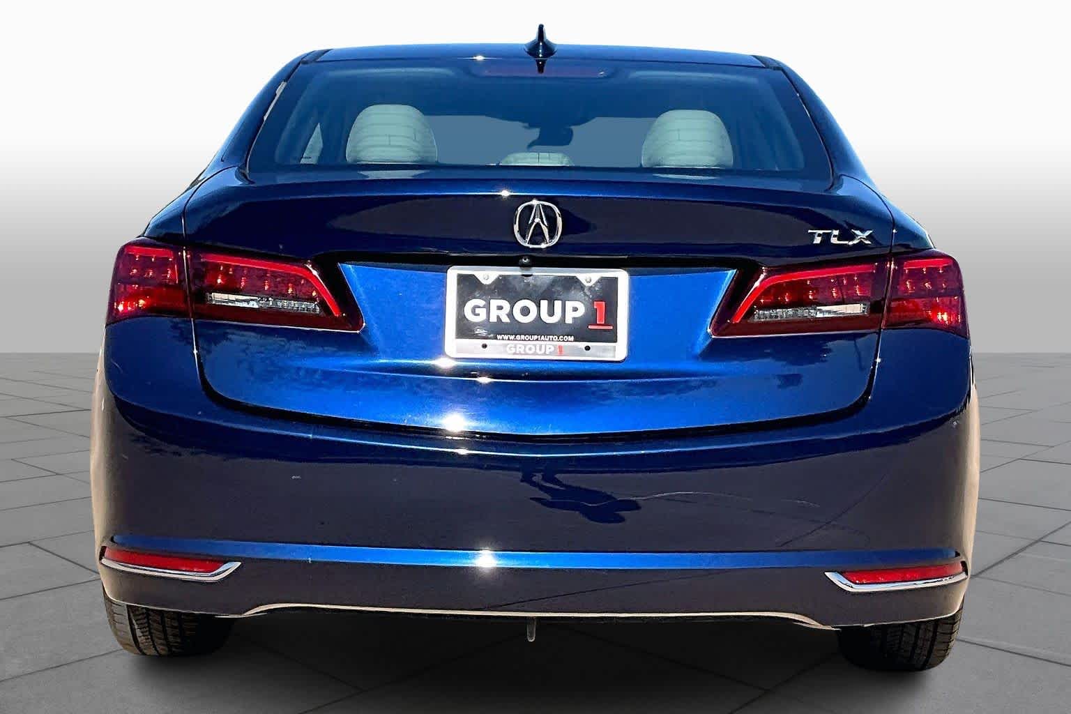 2015 Acura TLX V6 Tech Fathom Blue Pearl at AutoNation Ford Gulf Fwy