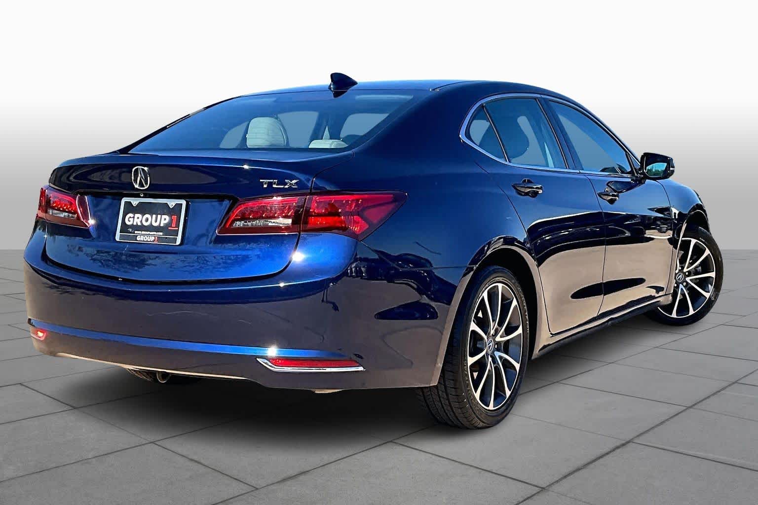 2015 Acura TLX V6 Tech Fathom Blue Pearl at AutoNation Ford Gulf Fwy