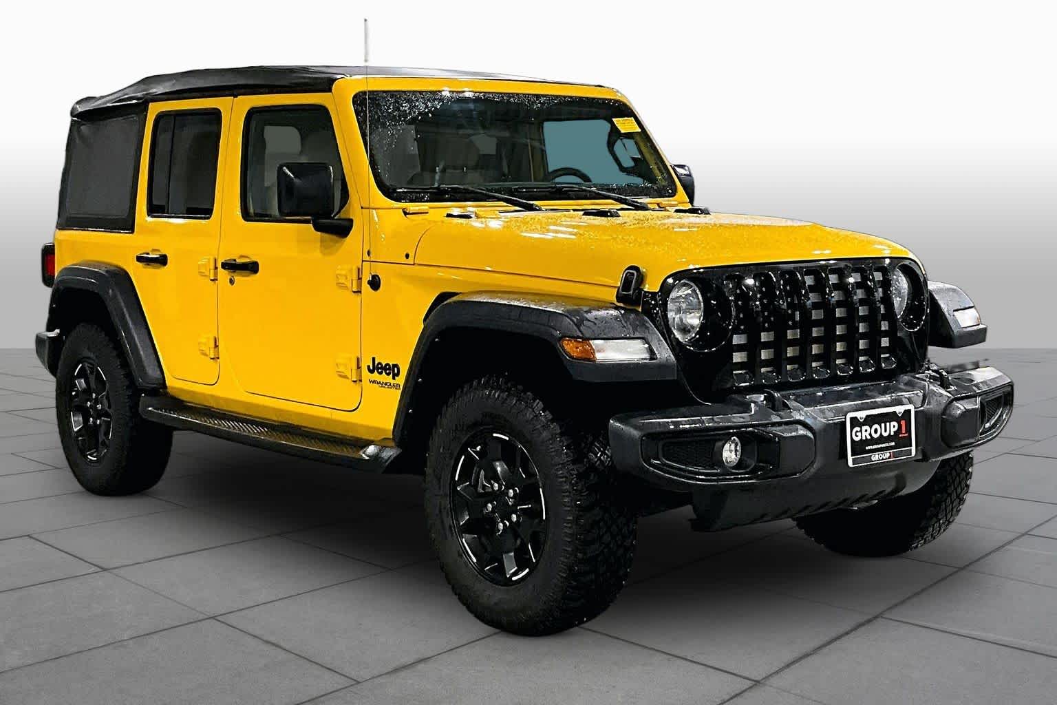 2021 Jeep Wrangler Unlimited Willys Sport Hellayella Clearcoat at Turner Chevrolet