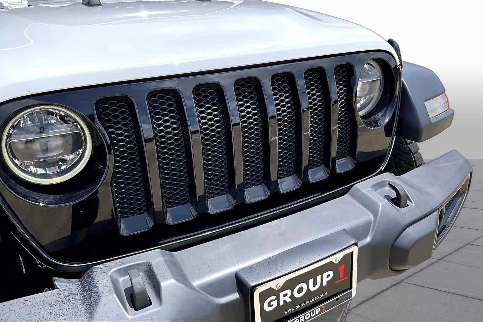 2021 Jeep Wrangler Unlimited Willys Bright White Clearcoat at Lexus Southwest Houston