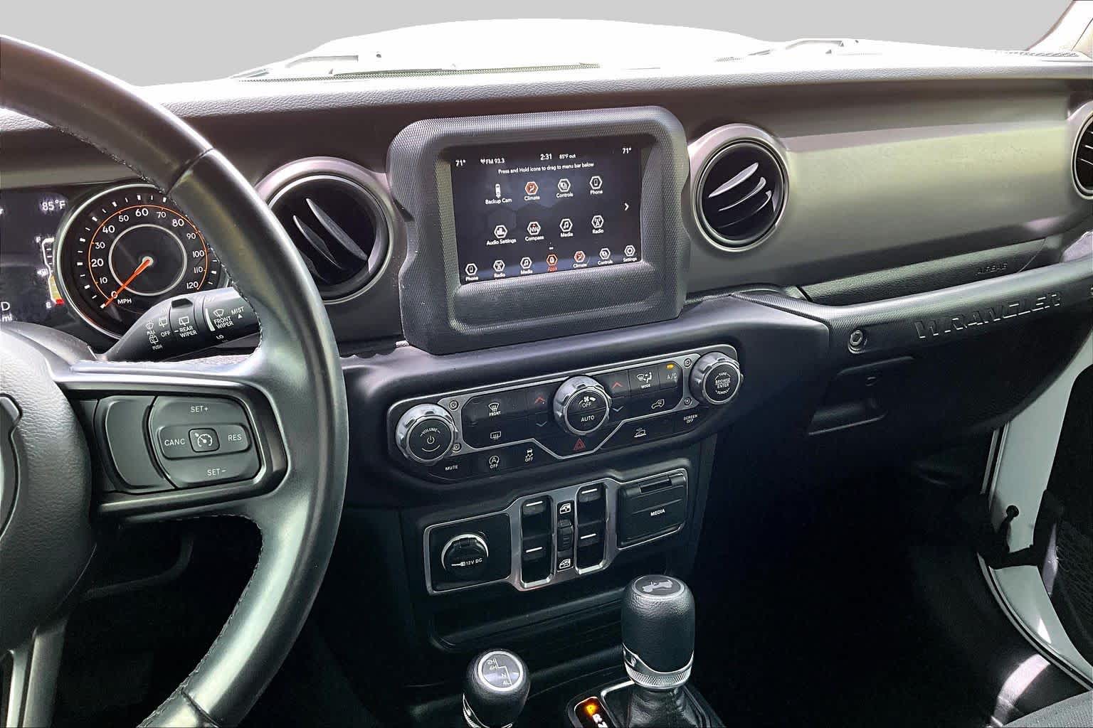 2021 Jeep Wrangler Unlimited Willys Bright White Clearcoat at Lexus Southwest Houston