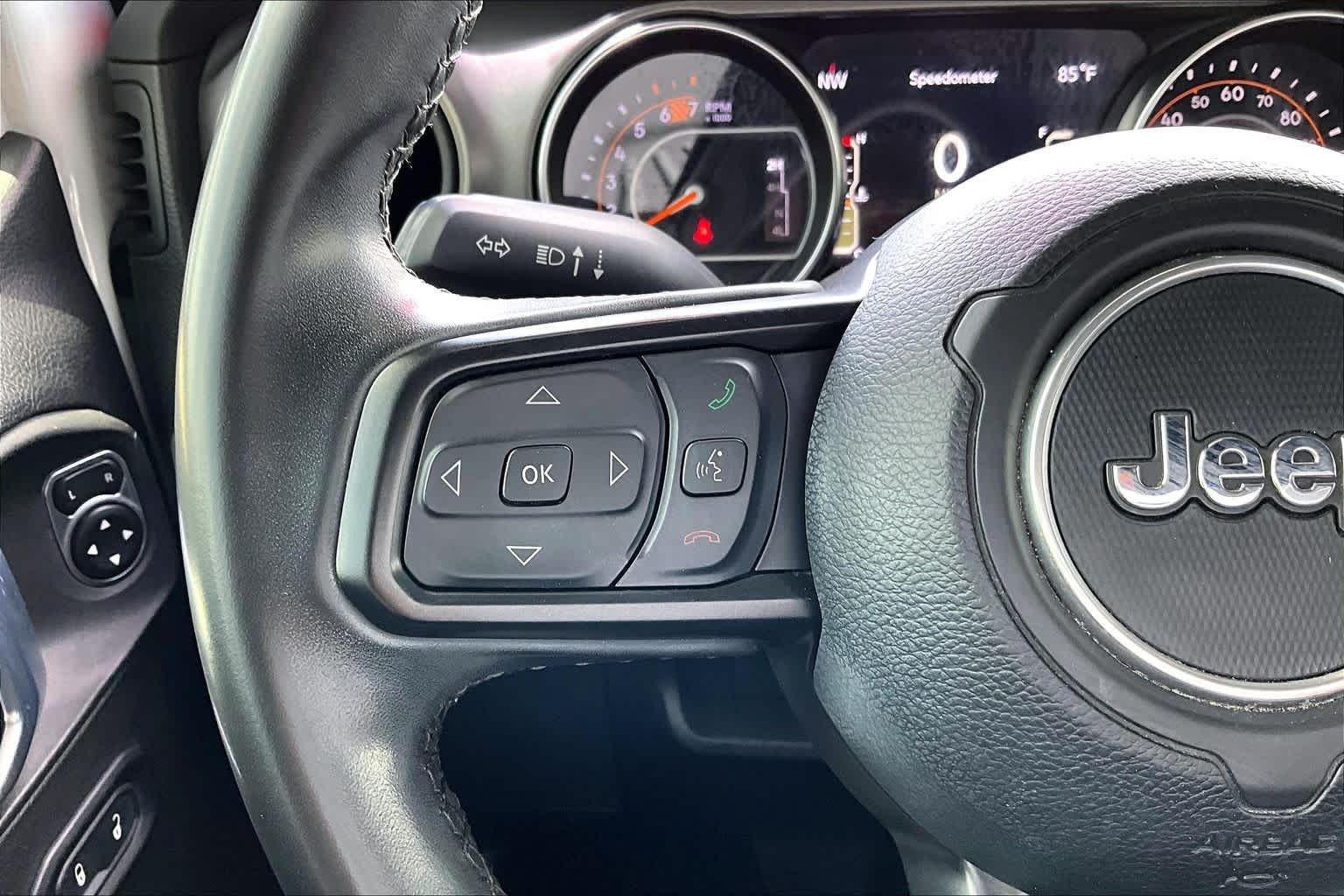2021 Jeep Wrangler Unlimited Willys Bright White Clearcoat at Lexus Southwest Houston