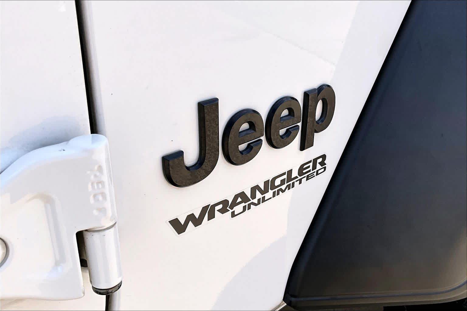 2021 Jeep Wrangler Unlimited Willys Bright White Clearcoat at Lexus Southwest Houston