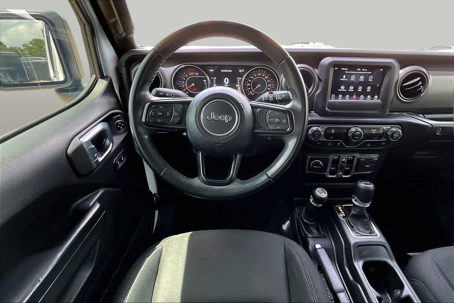 2021 Jeep Wrangler Unlimited Willys Bright White Clearcoat at Lexus Southwest Houston