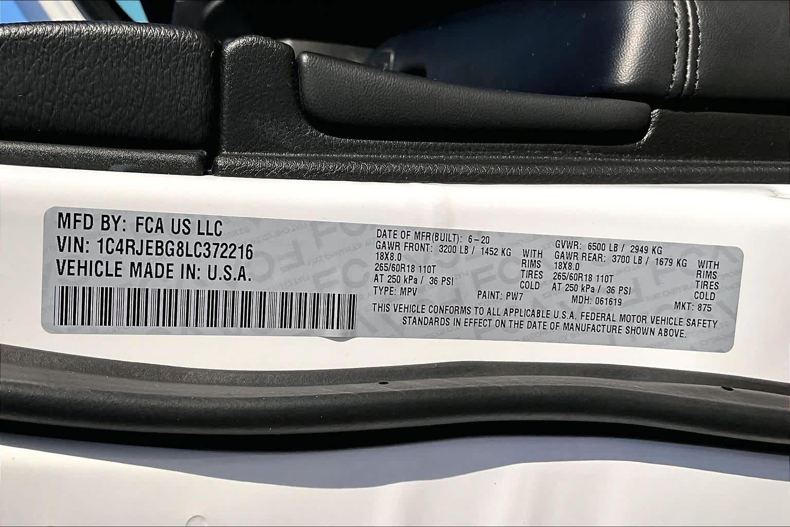 2020 Jeep Grand Cherokee Limited Bright White Clearcoat at Lone Star Chevrolet