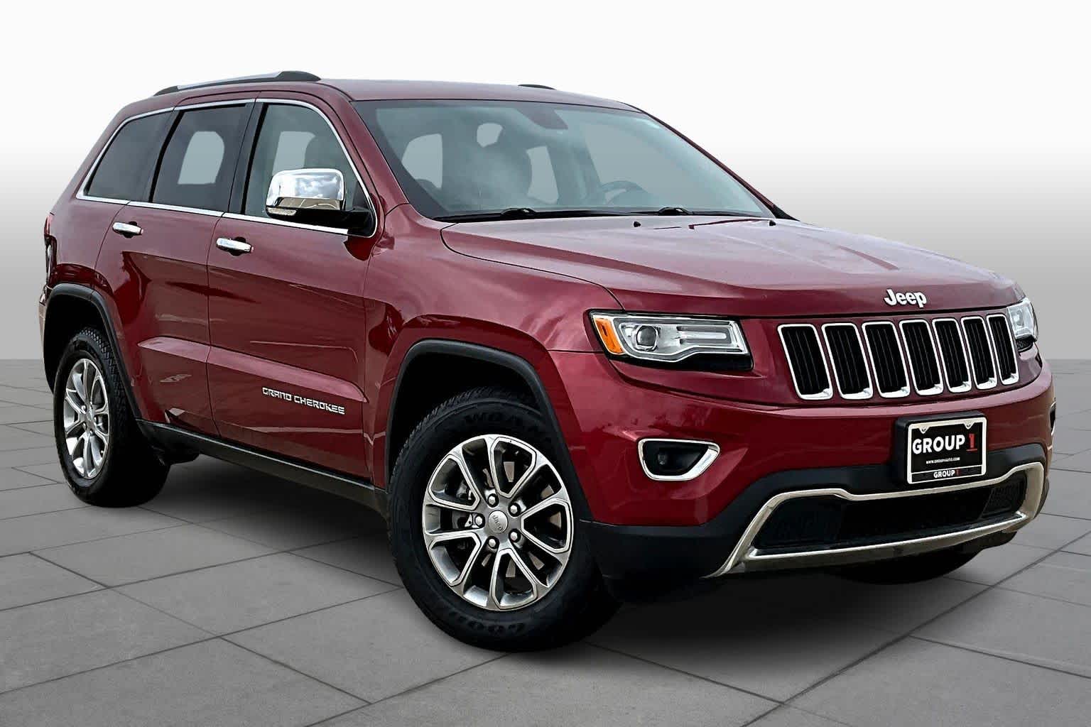2015 Jeep Grand Cherokee Limited Deep Cherry Red Crystal Pearlcoat at Beck & Masten Kia