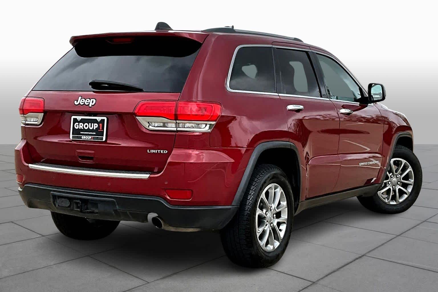 2015 Jeep Grand Cherokee Limited Deep Cherry Red Crystal Pearlcoat at Beck & Masten Kia