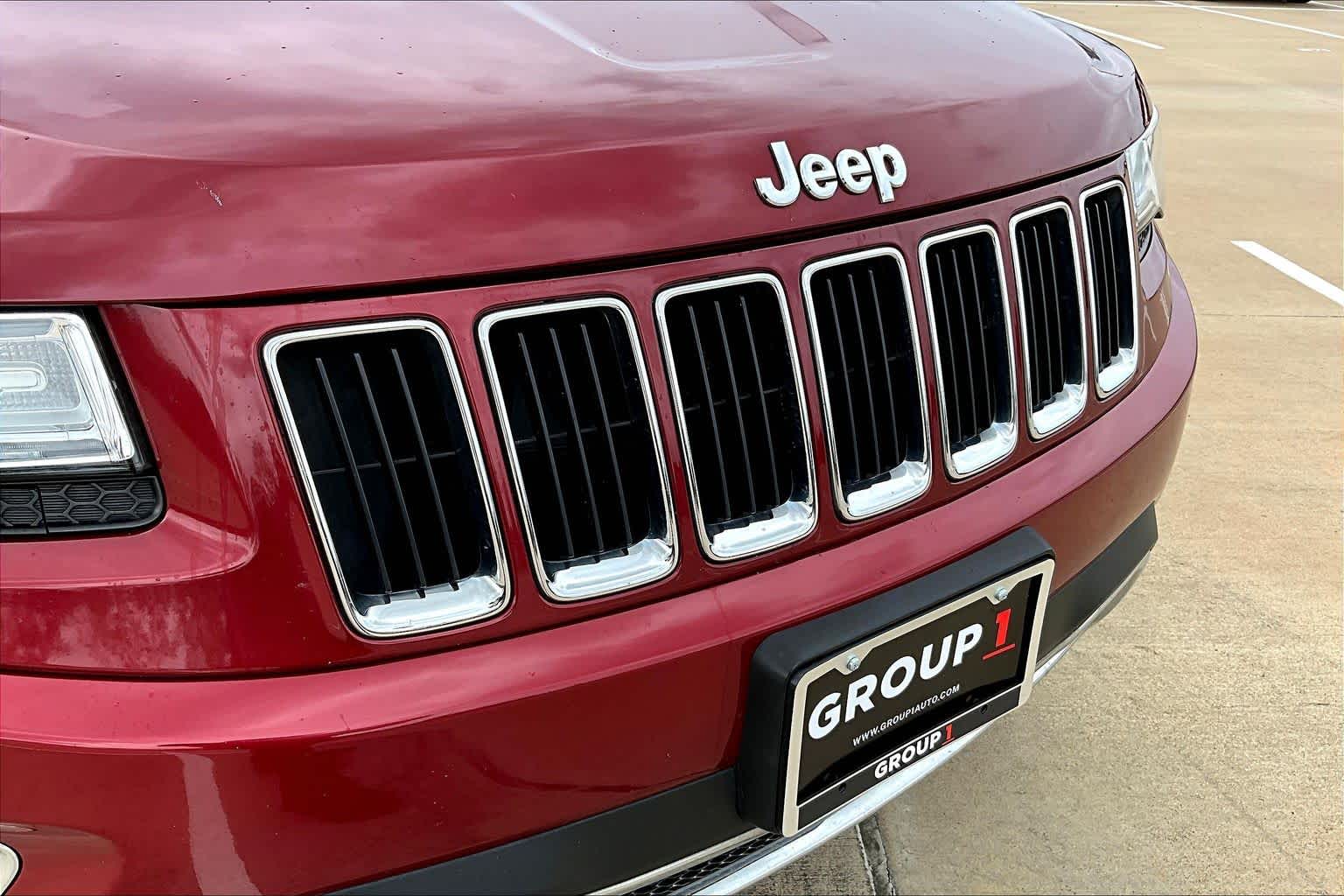 2015 Jeep Grand Cherokee Limited Deep Cherry Red Crystal Pearlcoat at Beck & Masten Kia