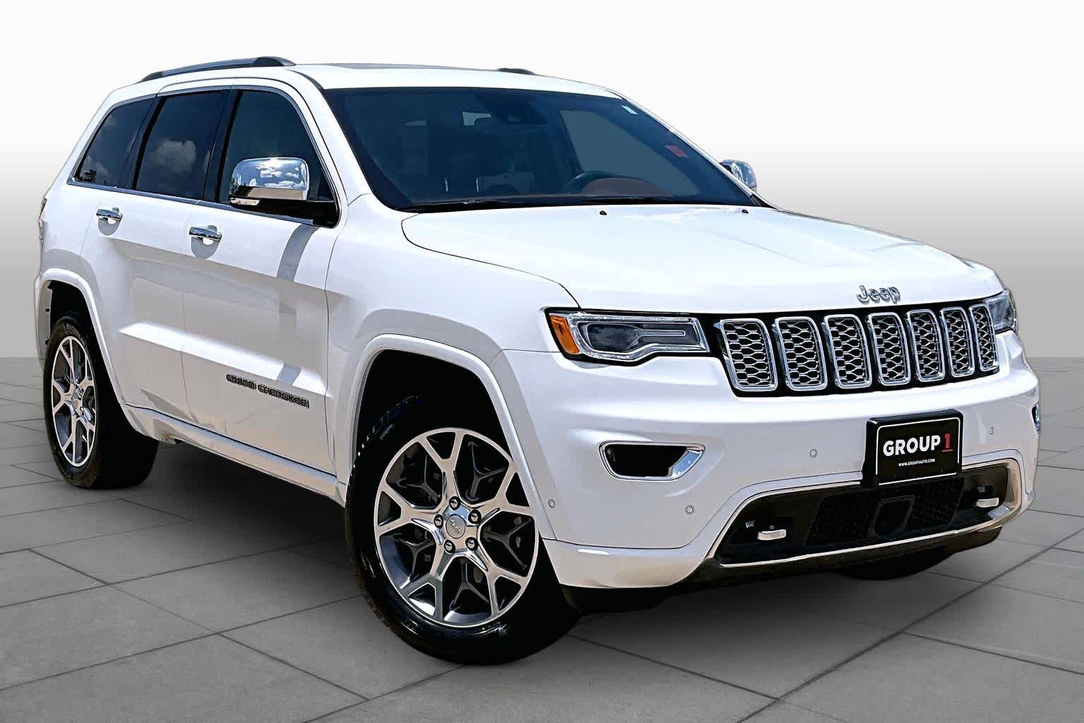 2020 Jeep Grand Cherokee Overland Bright White Clearcoat at AutoNation USA Houston