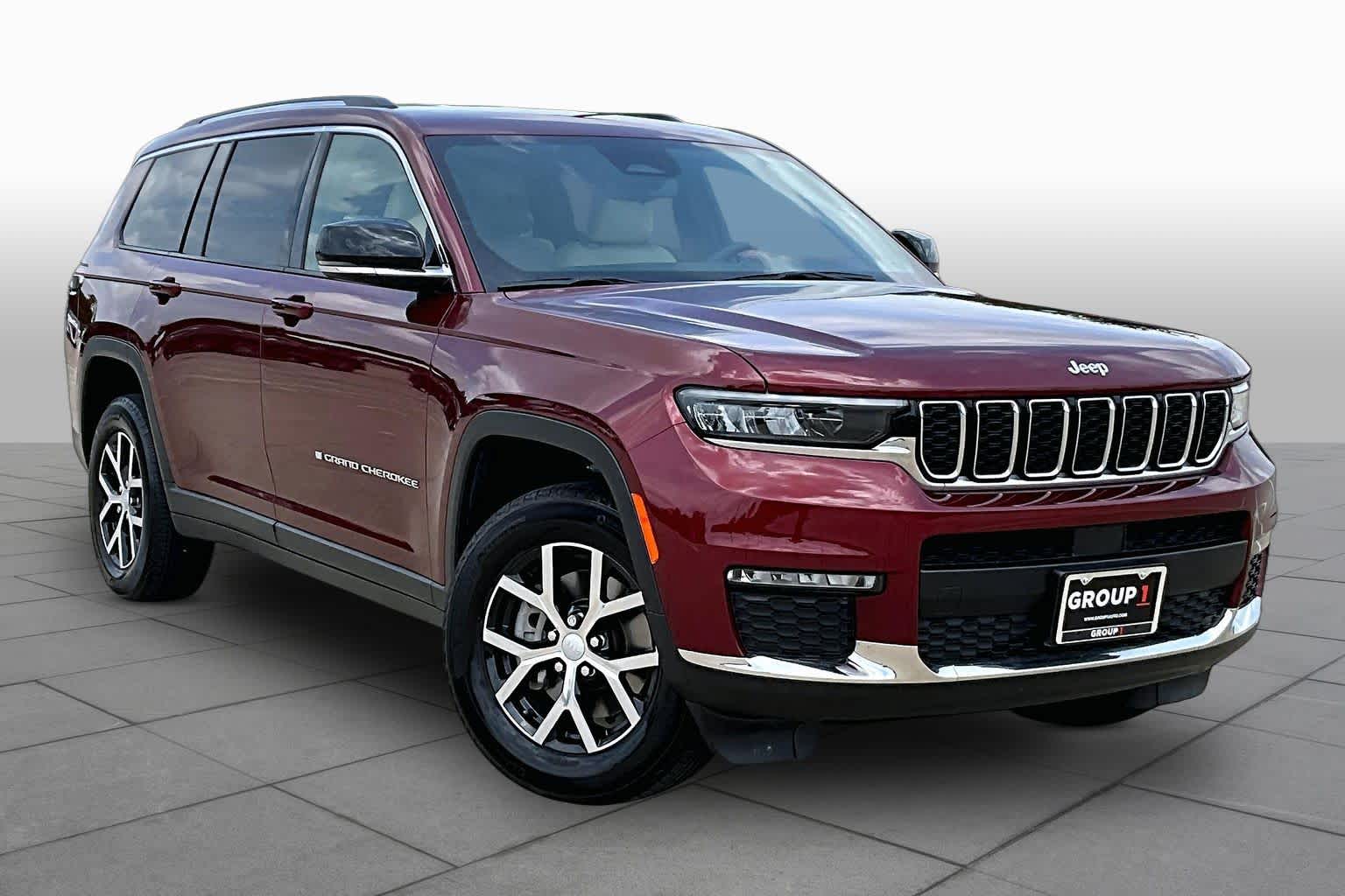 2024 Jeep Grand Cherokee L Limited Velvet Red Pearlcoat at Beck & Masten Kia