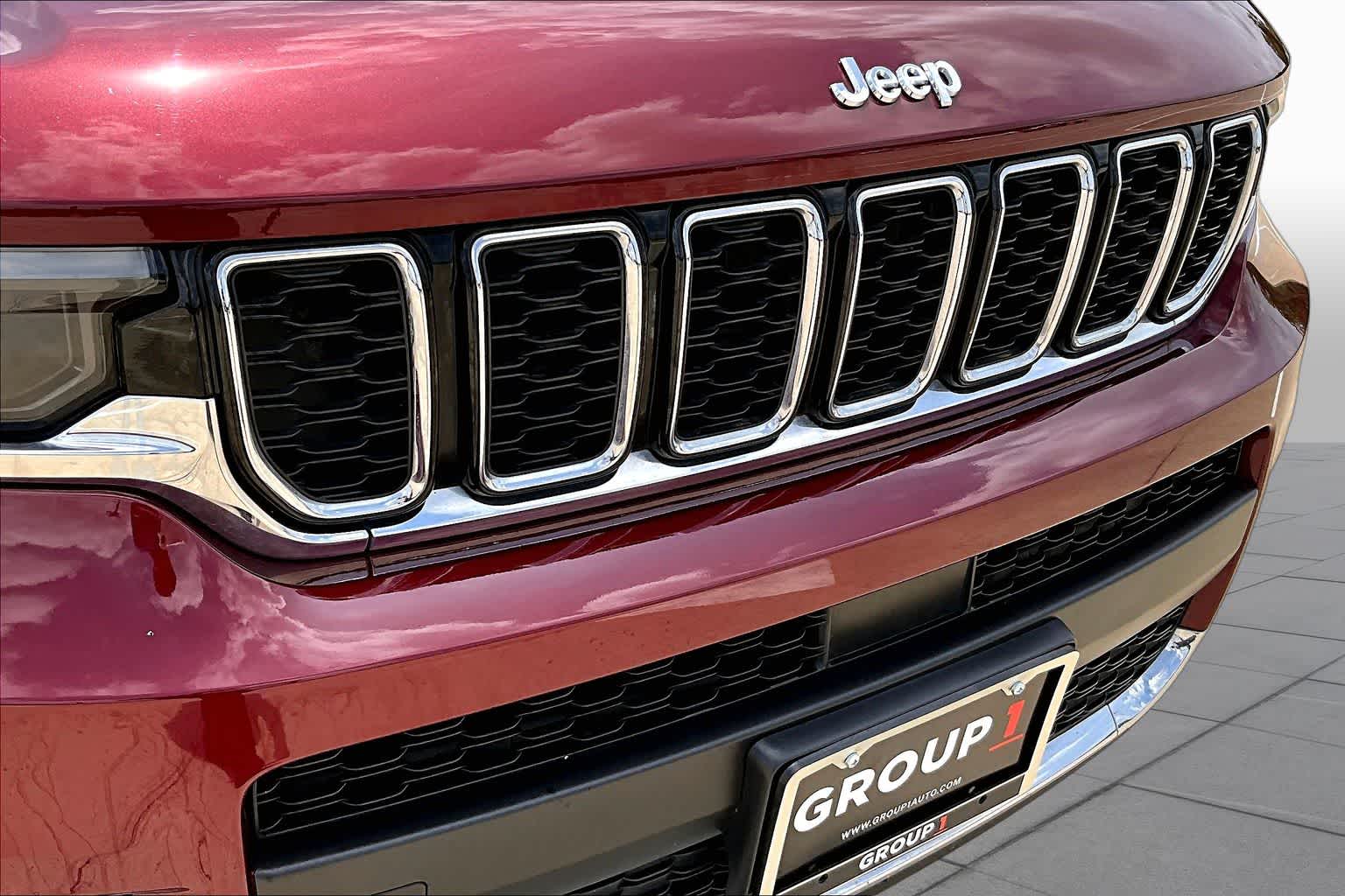 2024 Jeep Grand Cherokee L Limited Velvet Red Pearlcoat at Beck & Masten Kia