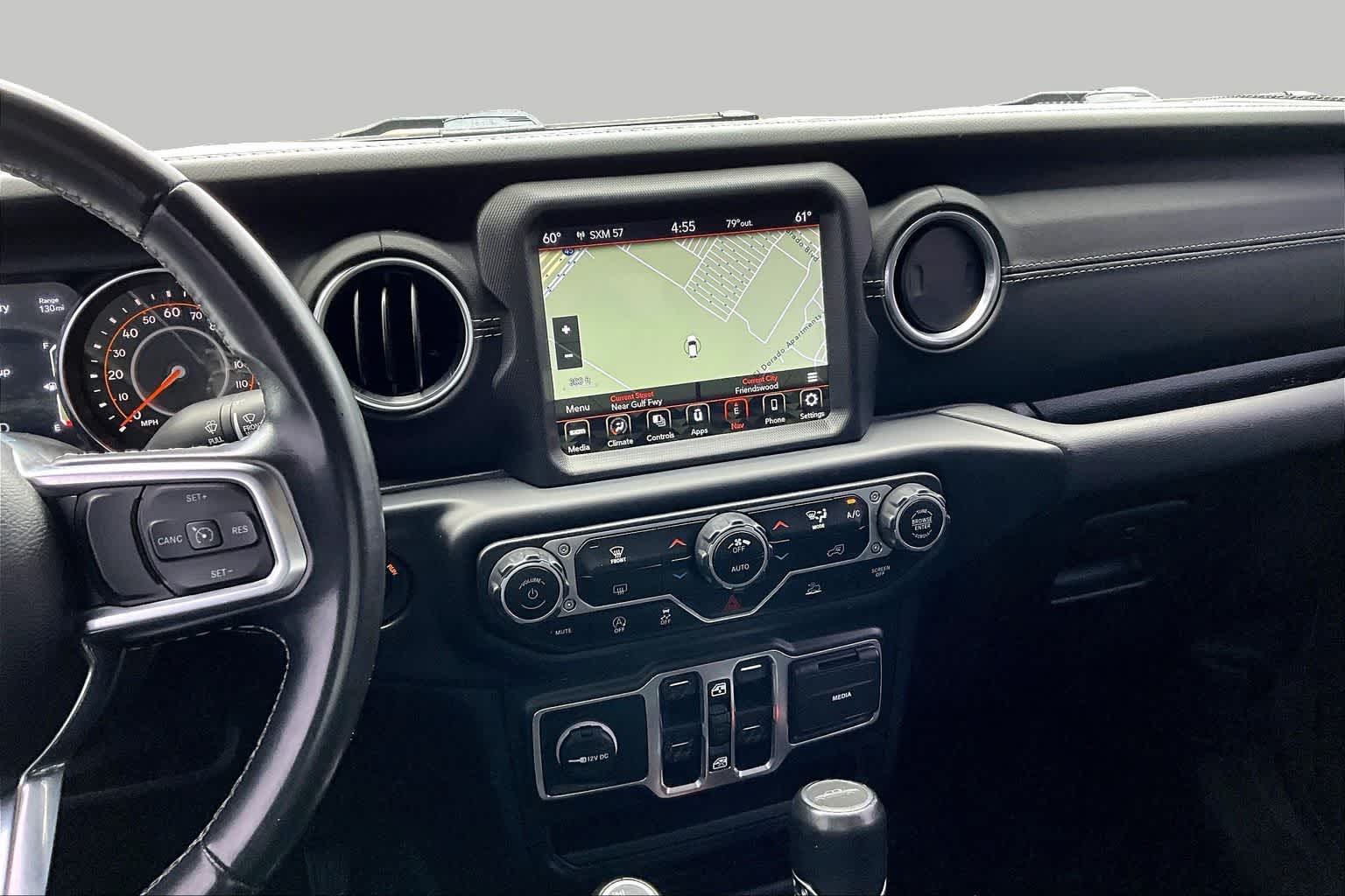 2021 Jeep Gladiator Overland Granite Crystal Metallic Clearcoat at Friendly Ford Crosby