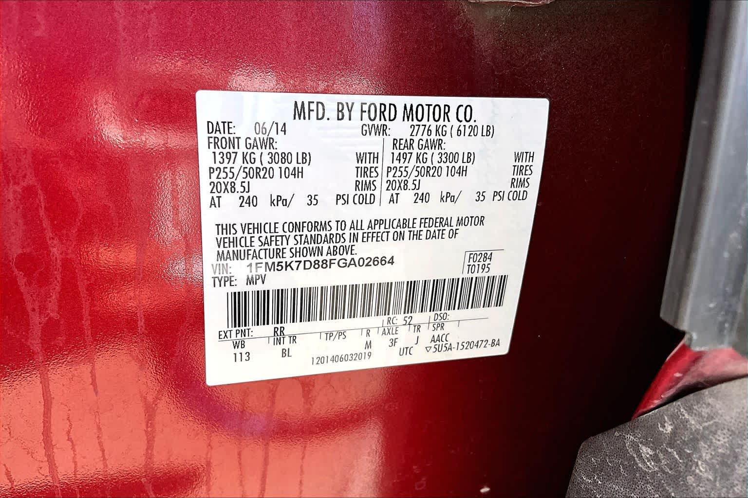 2015 Ford Explorer XLT Ruby Red Metallic Tinted Clearcoat at Tomball Ford