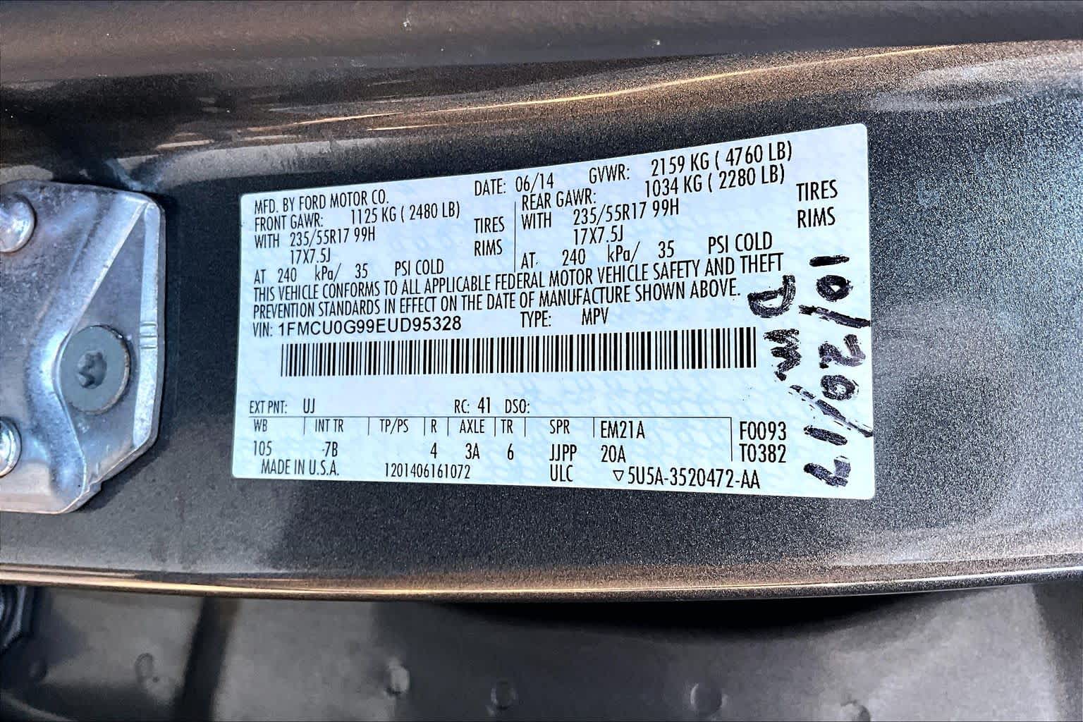 2014 Ford Escape SE Sterling Gray Metallic at Lexus of Clear Lake