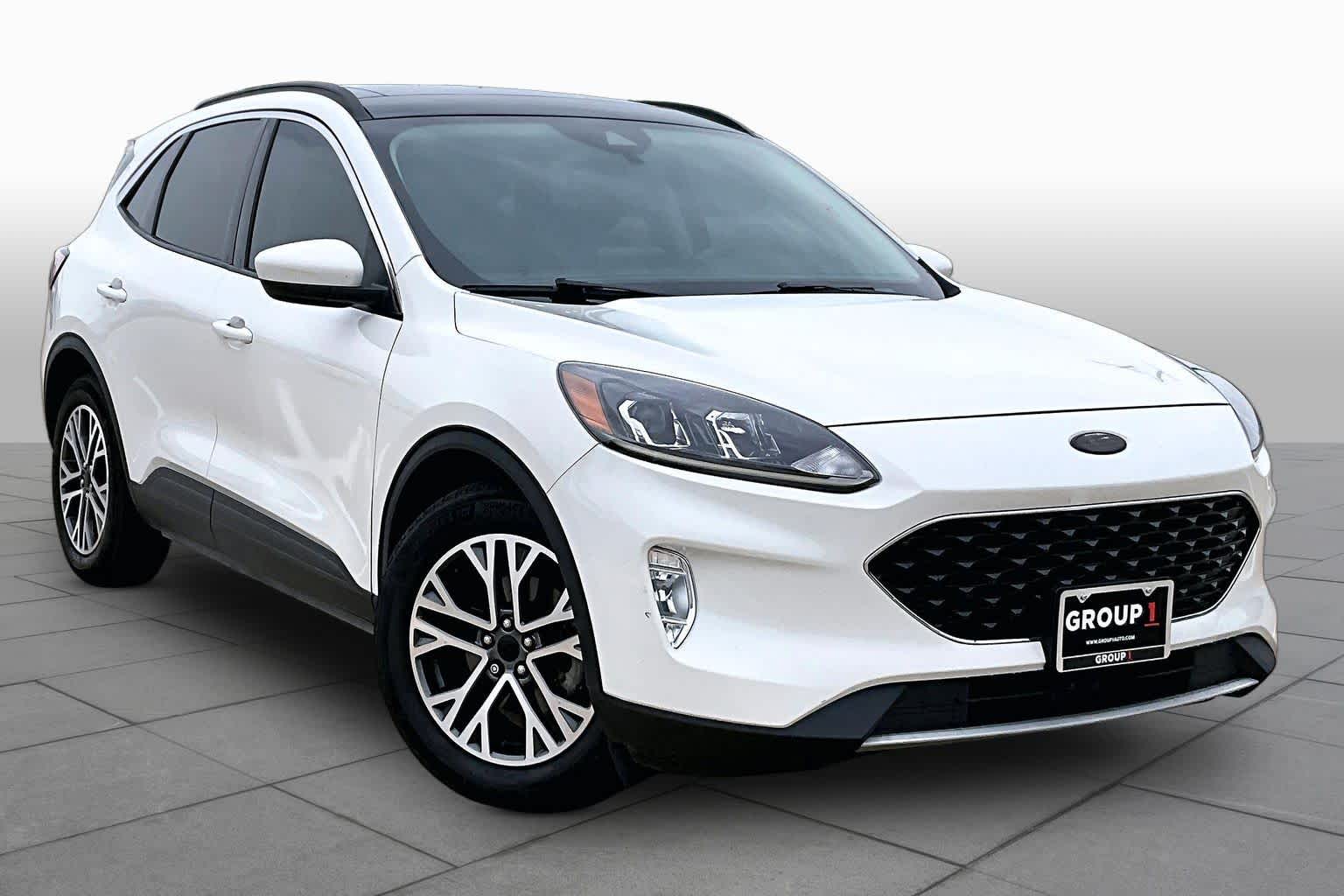 2020 Ford Escape SEL Star White Metallic Tri-Coat at Texan GMC Buick
