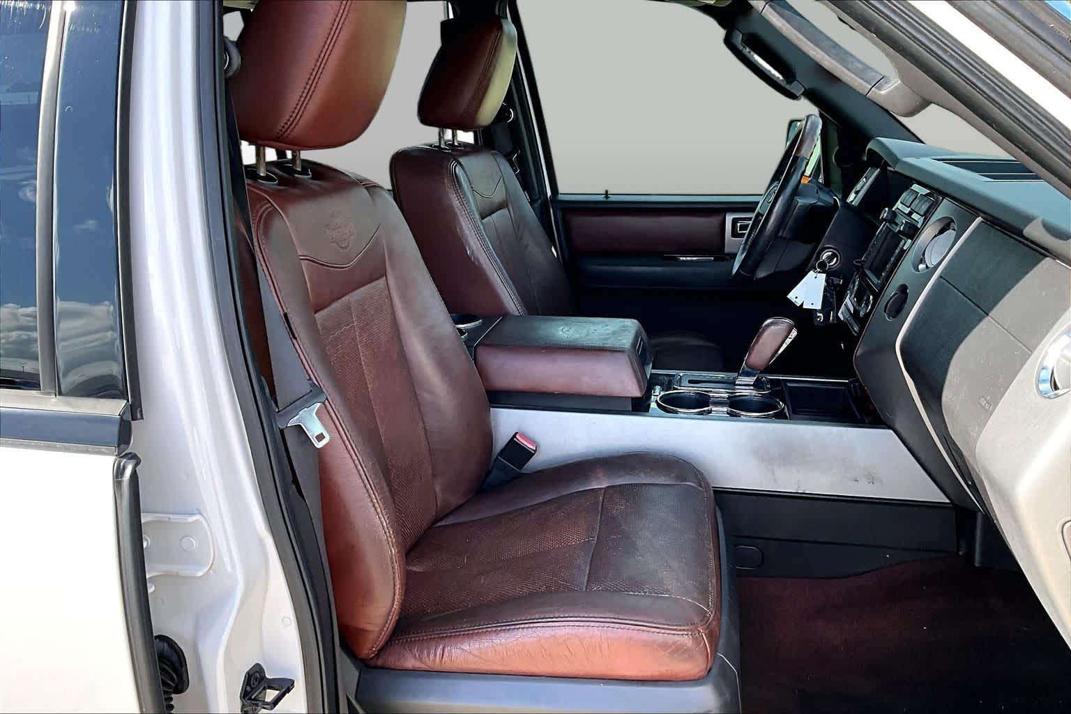 2013 Ford Expedition EL King Ranch White Platinum Metallic Tri-Coat at Sterling McCall Nissan