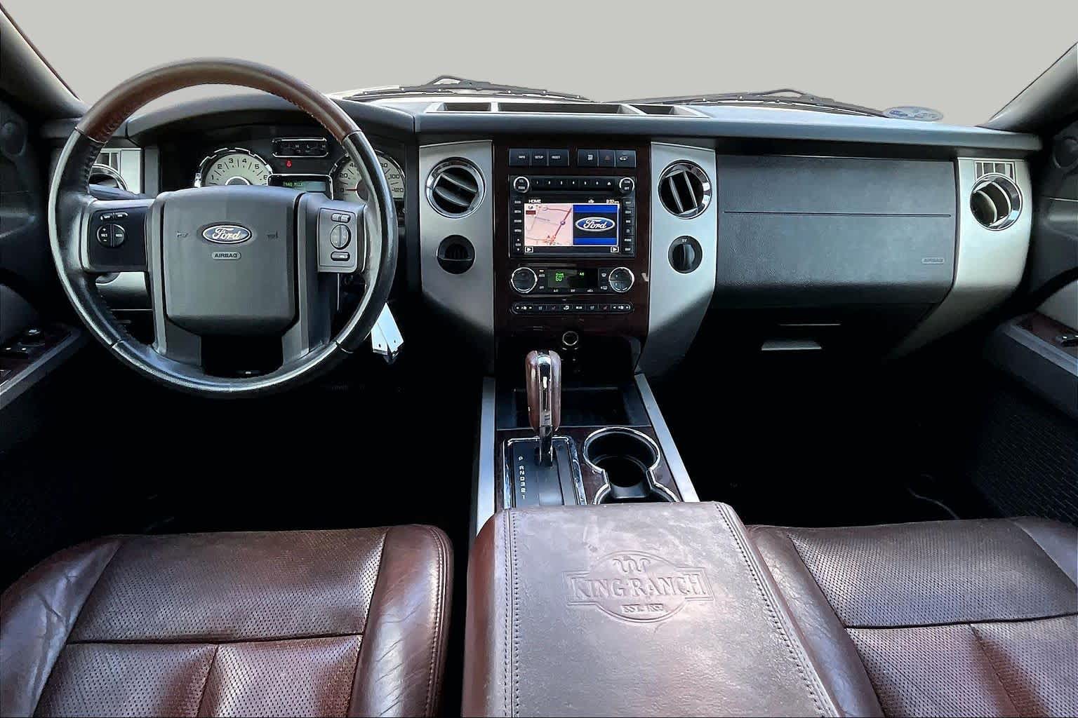 2013 Ford Expedition EL King Ranch White Platinum Metallic Tri-Coat at Sterling McCall Nissan