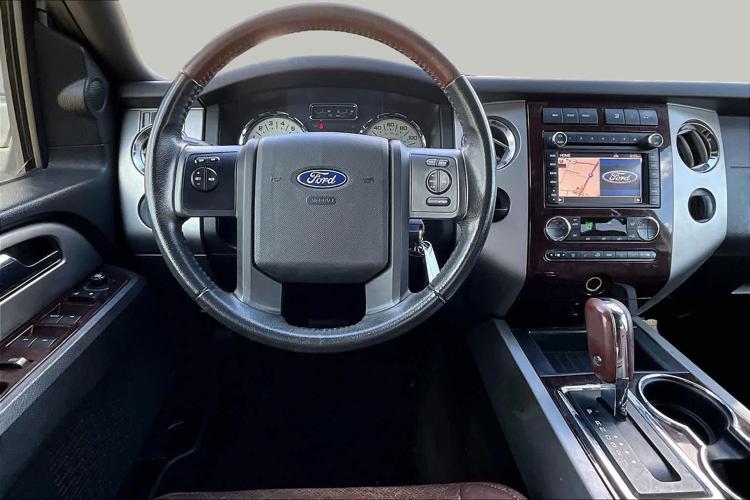 2013 Ford Expedition EL King Ranch White Platinum Metallic Tri-Coat at Sterling McCall Nissan