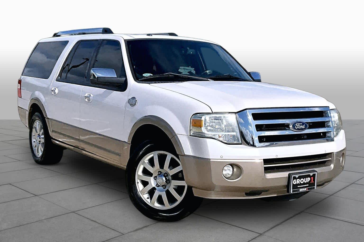 2013 Ford Expedition EL King Ranch White Platinum Metallic Tri-Coat at Sterling McCall Nissan