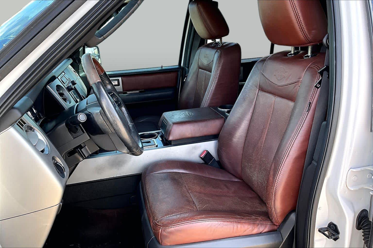 2013 Ford Expedition EL King Ranch White Platinum Metallic Tri-Coat at Sterling McCall Nissan