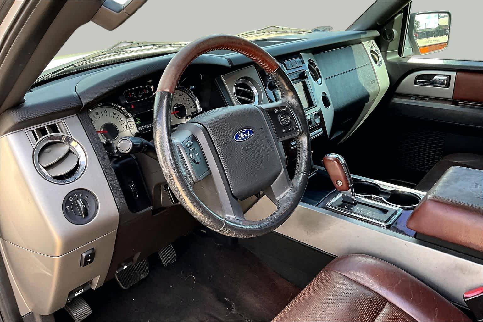 2013 Ford Expedition EL King Ranch White Platinum Metallic Tri-Coat at Sterling McCall Nissan